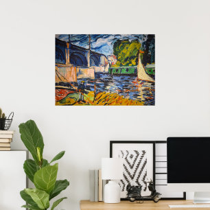 De Chatou-brug Maurice de Vlaminck Poster