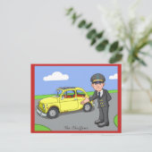 De Chauffeur Briefkaart (Staand voorkant)