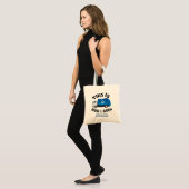 De chauffeur van het recycling van vrachtwagen dit tote bag (Voorkant (model))