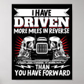 De chauffeur van het vrachtwagenpark die ik meer k poster (Voorkant)