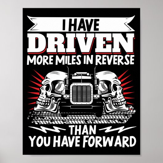 De chauffeur van het vrachtwagenpark die ik meer k poster (Voorkant)