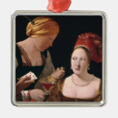 De Cheat met de Ace Diamonds Metalen Ornament (Voorkant)