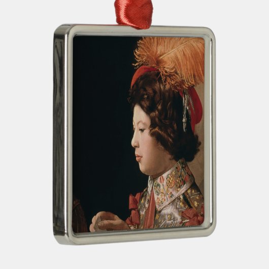 De Cheat met de Ace Diamonds Metalen Ornament (Rechts)