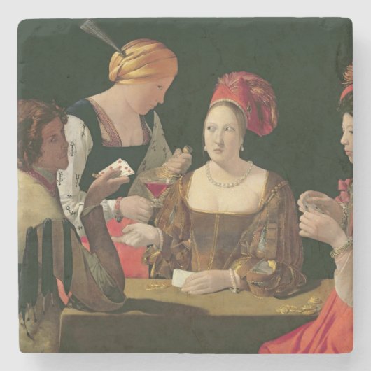 De Cheat met de Ace Diamonds Stenen Onderzetter (Voorkant)