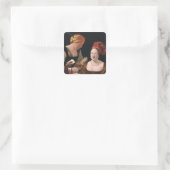 De Cheat met de Ace Diamonds Vierkante Sticker (Tas)