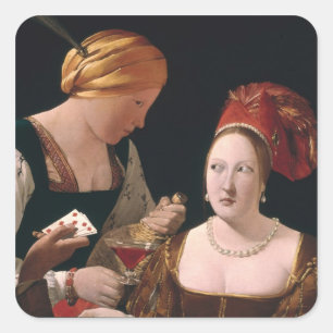 De Cheat met de Ace Diamonds Vierkante Sticker