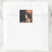 De Cheat met de Ace Diamonds Vierkante Sticker (Tas)