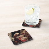 De Cheat met de Ace of Diamonds, detail van de Drankjes Onderzetter (Rechterzijde)