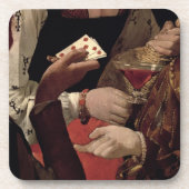 De Cheat met de Ace of Diamonds, detail van de Drankjes Onderzetter (Voorkant)