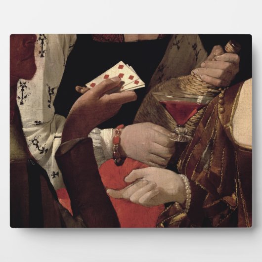 De Cheat met de Ace of Diamonds, detail van de Fotoplaat (Voorkant)