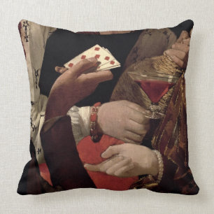 De Cheat met de Ace of Diamonds, detail van de Kussen