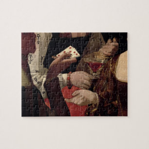 De Cheat met de Ace of Diamonds, detail van de Legpuzzel