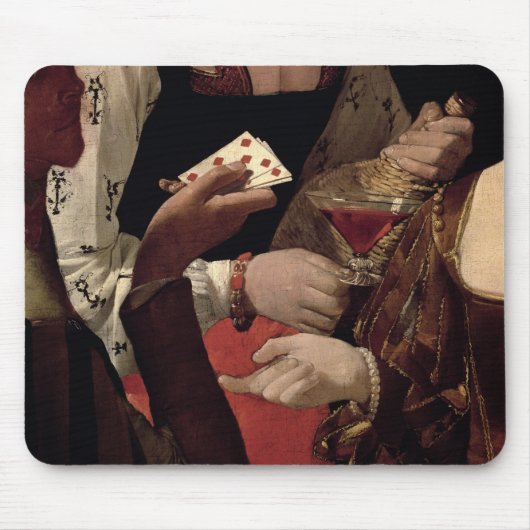 De Cheat met de Ace of Diamonds, detail van de Muismat (Voorkant)