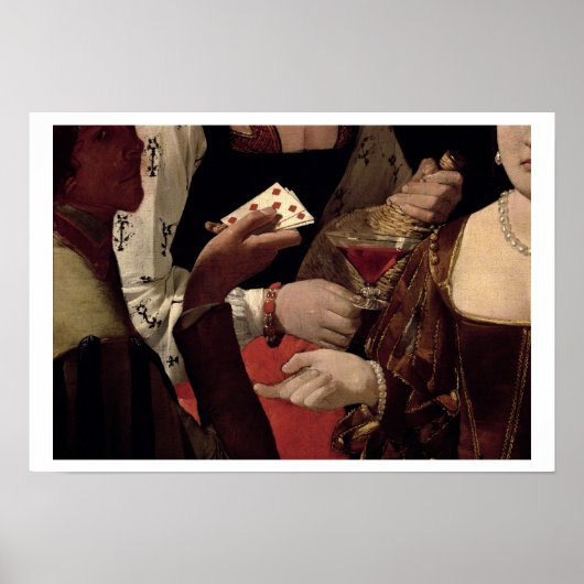 De Cheat met de Ace of Diamonds, detail van de Poster (Voorkant)