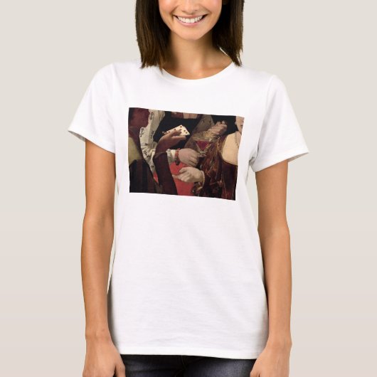 De Cheat met de Ace of Diamonds, detail van de T-shirt (Voorkant)