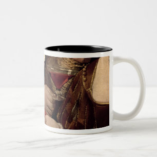 De Cheat met de Ace of Diamonds, detail van de Tweekleurige Koffiemok