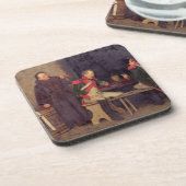 De Cheat (olie op doek) (één van paar - zie 19572 Bier Onderzetter (Linkerzijde)