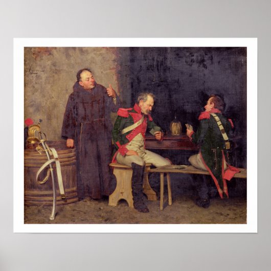 De Cheat (olie op doek) (één van paar - zie 19572 Poster (Voorkant)