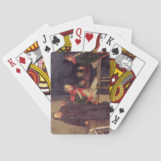 De Cheat (olie op doek) (één van paar - zie 19572 Speelkaarten (Achterkant)