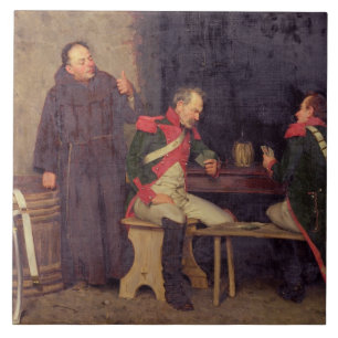 De Cheat (olie op doek) (één van paar - zie 19572 Tegeltje