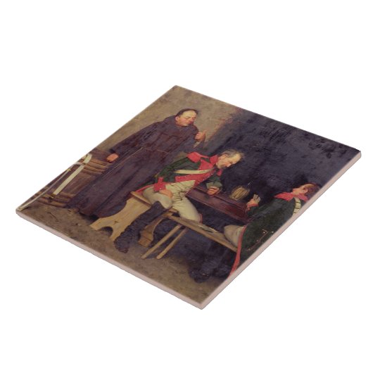 De Cheat (olie op doek) (één van paar - zie 19572 Tegeltje (Zijkant)