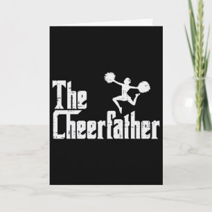 De Cheer Vader Grappige Cheerleader Vader Vaderdag Kaart