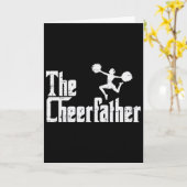 De Cheer Vader Grappige Cheerleader Vader Vaderdag Kaart (Gele Bloem)