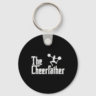 De cheer vader grappige cheerleader vader vaderdag sleutelhanger