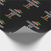 De Cheerleader ELF Family Matching Group Christma Cadeaupapier (Hoek)