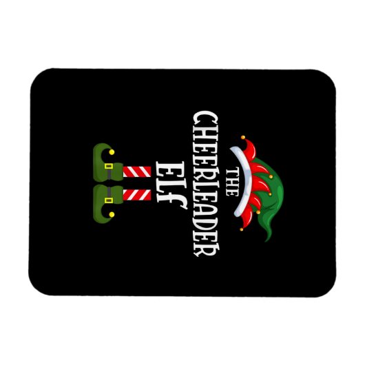 De Cheerleader ELF Family Matching Group Christma Magneet (Horizontaal)