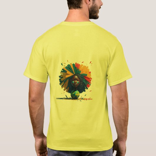 De cheerleader van de aarde t-shirt (Achterkant)