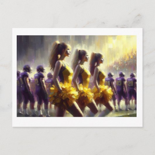 De cheerleaders, briefkaart (Voorkant)