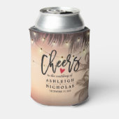 De Cheers van het huwelijk om van Palm te houden h Blikjeskoeler (Blikje Achterkant)