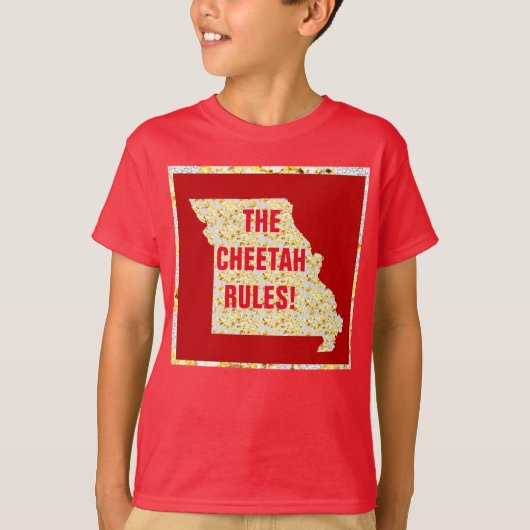 DE CHEETAH REGELS! T-SHIRT (Voorkant)