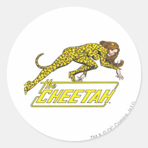 De Cheetah Ronde Sticker