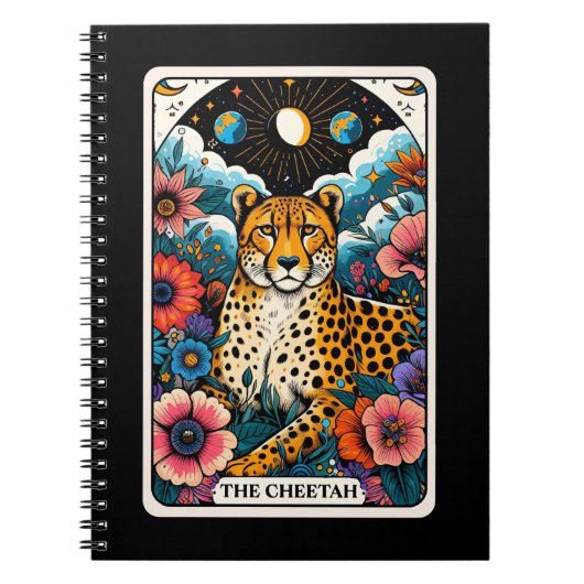 De Cheetah Spirit Tarot Kaart Notitieboek (Voorkant)
