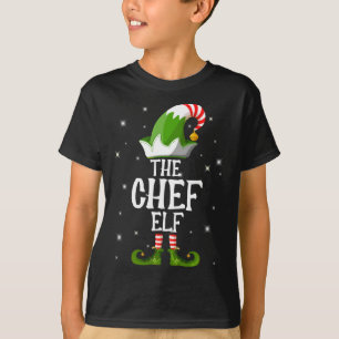 De Chef Elf familie komt met Kerstmis overeen T-shirt