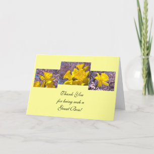 De chef- Kaarten danken u voor het zijn een Groot