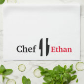 De Chef-keukenhanddoek Theedoek (Gevouwen)