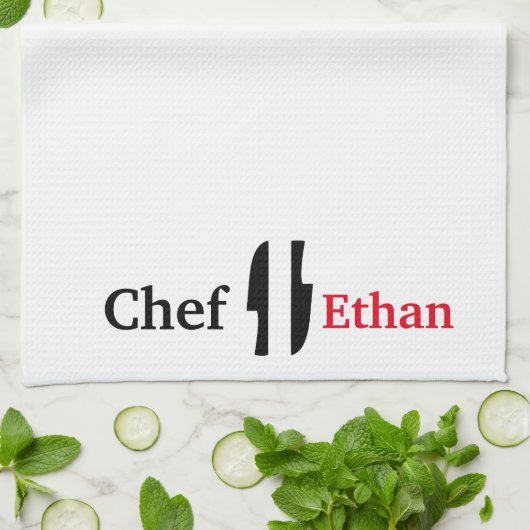 De Chef-keukenhanddoek Theedoek (Gevouwen)