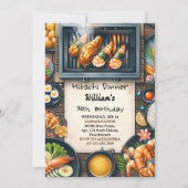 De chef-kok BBQ Japans Sushi Hibachi 40e verjaarda Kaart (Voorkant)