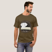 De Chef Mannen bruin Sleeve T-shirt (Voorkant volledig)
