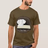 De Chef Mannen bruin Sleeve T-shirt (Voorkant)