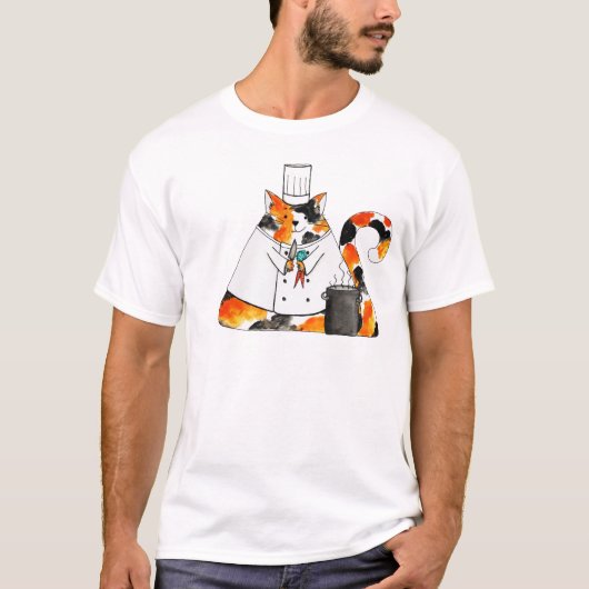De Chef Puff Cat T-shirt (Voorkant)