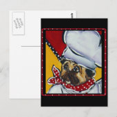 De Chef Pug Briefkaart (Voorkant / Achterkant)