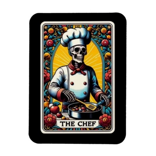 De Chef Tarot Kaart Magnet Magneet (Verticaal)