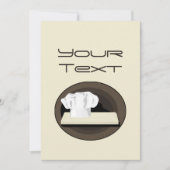 De Chef-uitnodiging Kaart (Voorkant)