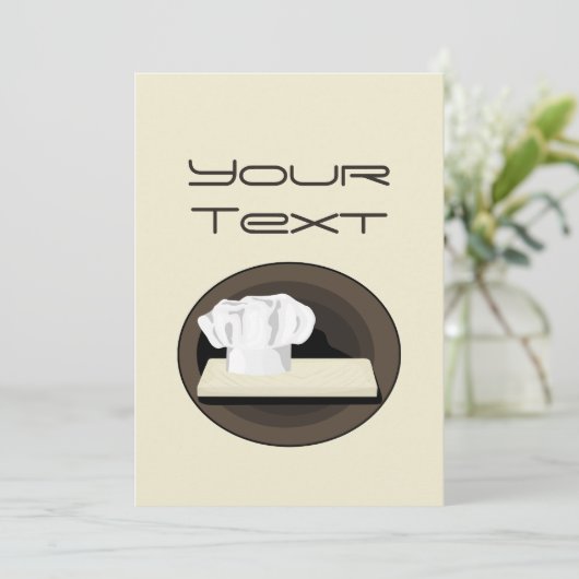 De Chef-uitnodiging Kaart (Staand voorkant)