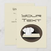 De Chef-uitnodiging Kaart (Voorkant / Achterkant)