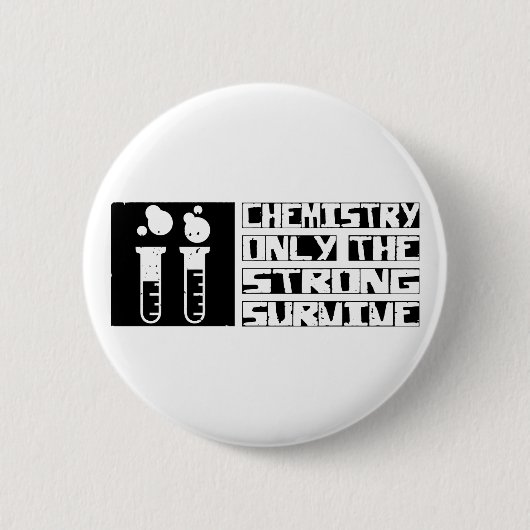 De chemie overleeft ronde button 5,7 cm (Voorkant)